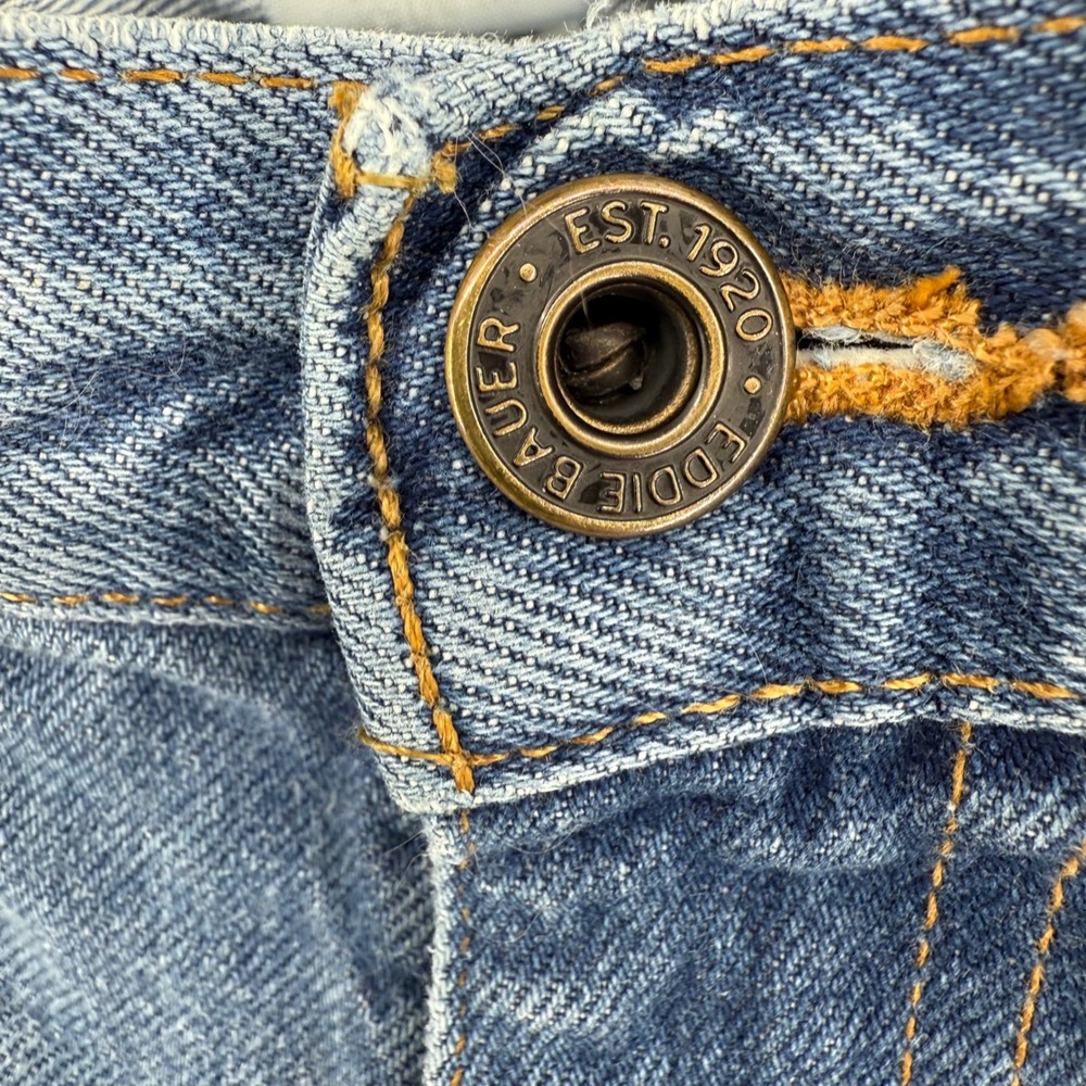 Eddie Bauer Mens Straight Leg Blue Denim Jeans Medium Wash 38x36 - Picture 4 of 6